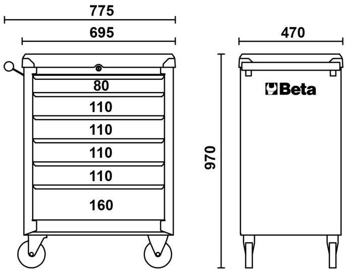 Cassetta Degli Attrezzi 6 In 1 XL Con Carrello - Set Modulare Con Organizer E Ruote - Foto 3