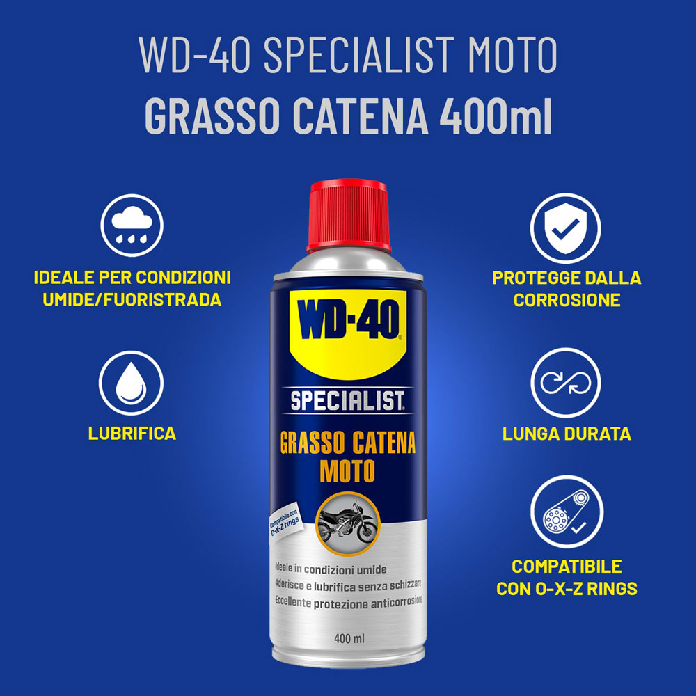 Novità WD-40: Speciale Kit Manutenzione Catena Moto - DDG Moto Magazine